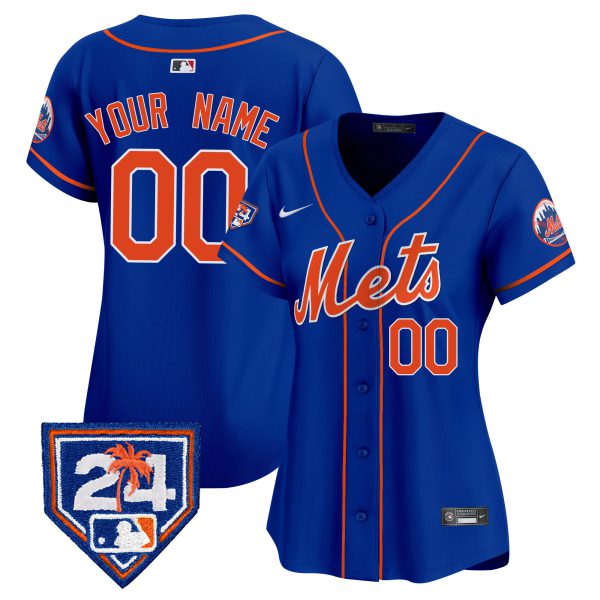 New York Mets 2024 Spring Training Vapor Premier Limited Custom Jersey V2 - All Stitched - Image 11