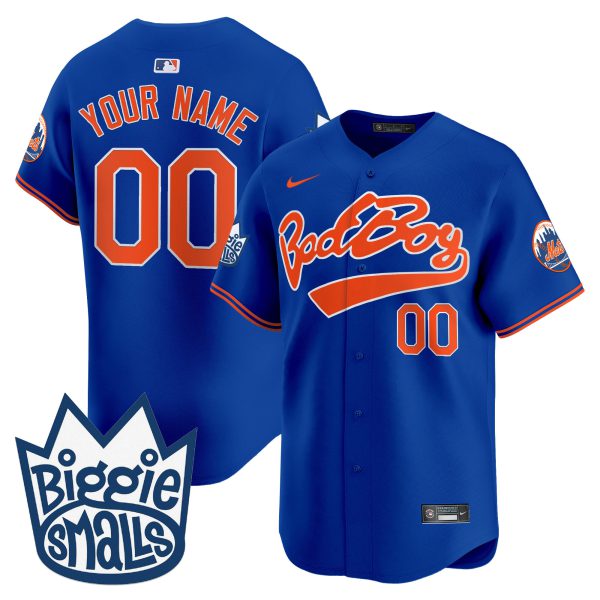 Mets Biggie Smalls Vapor Premier Limited Custom Jersey - All Stitched - Image 4