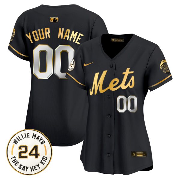 Mets Willie Mays Patch Vapor Premier Limited Custom Jersey - All Stitched - Image 8