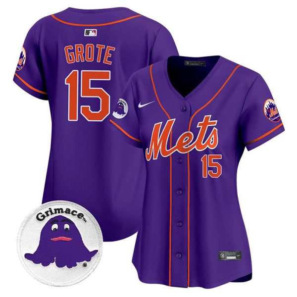 Women's Mets Grimace Vapor Premier Limited Jersey - All Stitched - Image 4