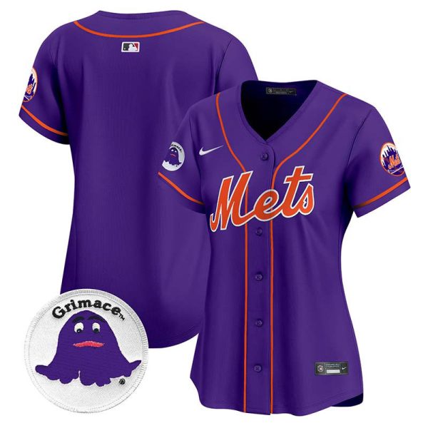 Women's Mets Grimace Vapor Premier Limited Jersey - All Stitched - Image 7