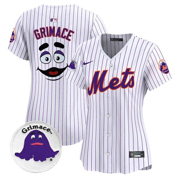 Women's Mets Grimace Vapor Premier Limited Jersey - All Stitched - Image 8