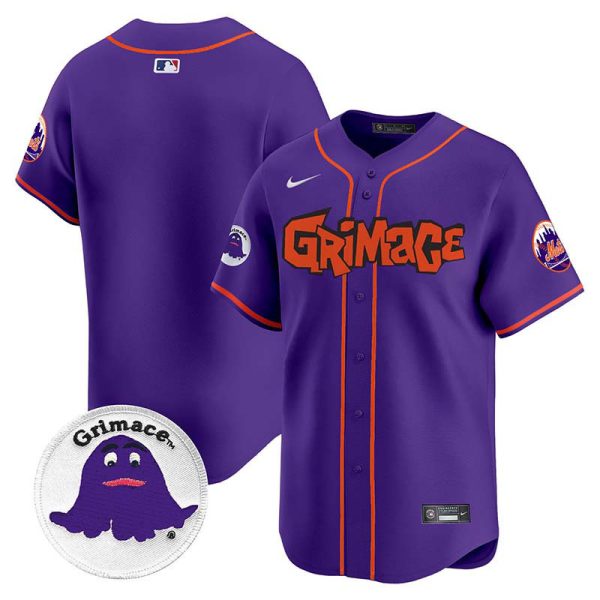 Men's Mets Grimace Vapor Premier Limited Jersey V2 - All Stitched - Image 7