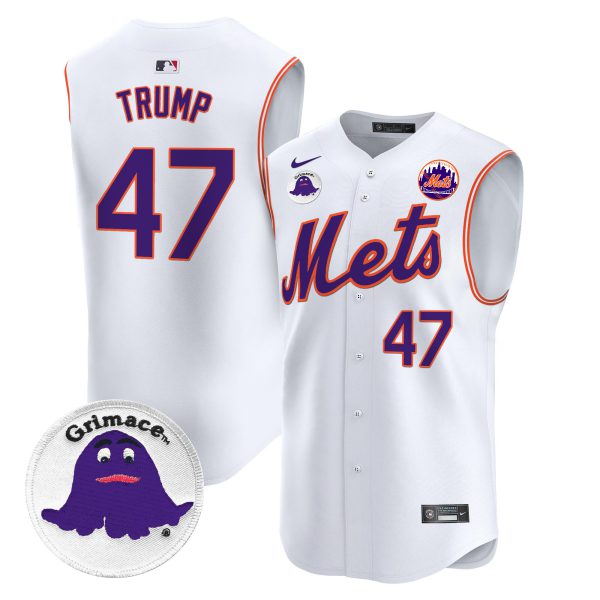 Men's Mets Grimace Vapor Premier Sleeveless Jersey - All Stitched - Image 31