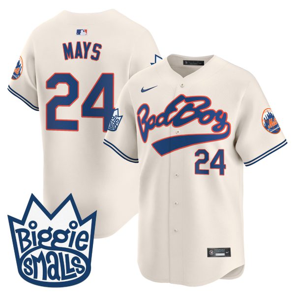 Men's Mets Biggie Smalls Vapor Premier Limited Jersey - All Stitched - Image 5