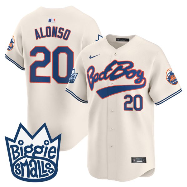 Men's Mets Biggie Smalls Vapor Premier Limited Jersey - All Stitched - Image 7