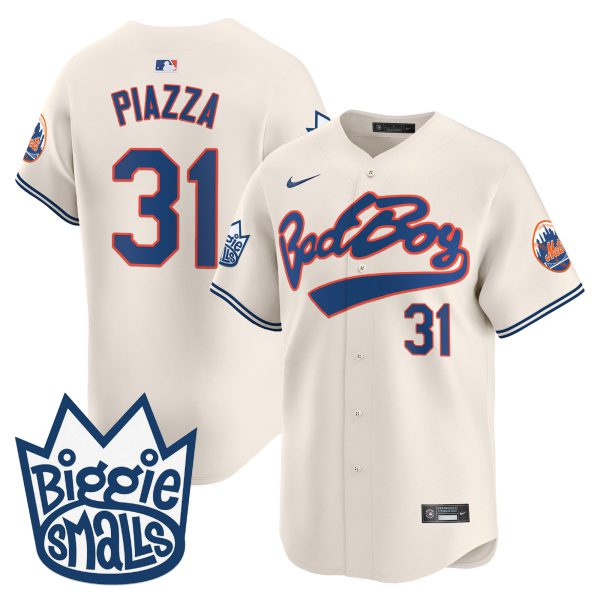 Men's Mets Biggie Smalls Vapor Premier Limited Jersey - All Stitched - Image 8