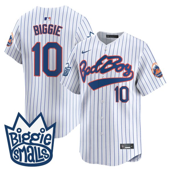 Men's Mets Biggie Smalls Vapor Premier Limited Jersey - All Stitched - Image 10