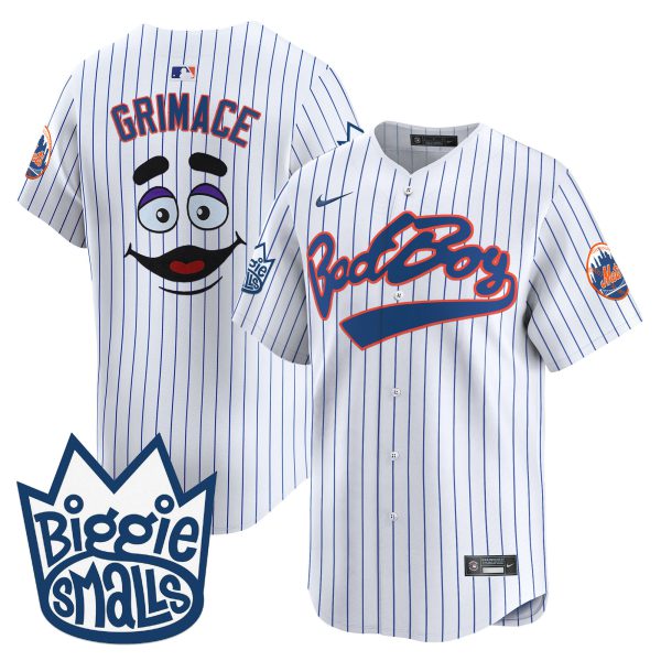 Men's Mets Biggie Smalls Vapor Premier Limited Jersey - All Stitched - Image 11