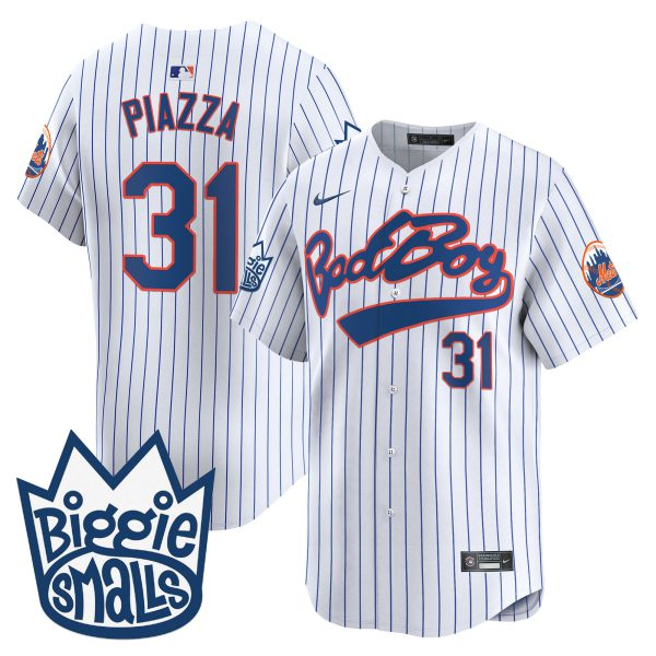 Men's Mets Biggie Smalls Vapor Premier Limited Jersey - All Stitched - Image 17