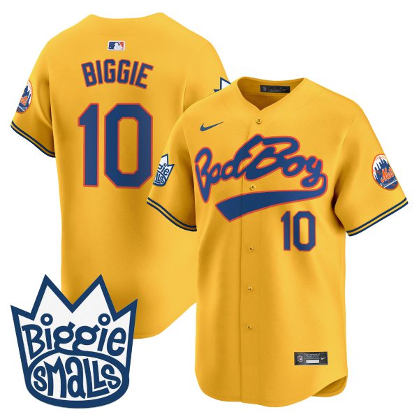 Men's Mets Biggie Smalls Vapor Premier Limited Jersey - All Stitched - Image 37