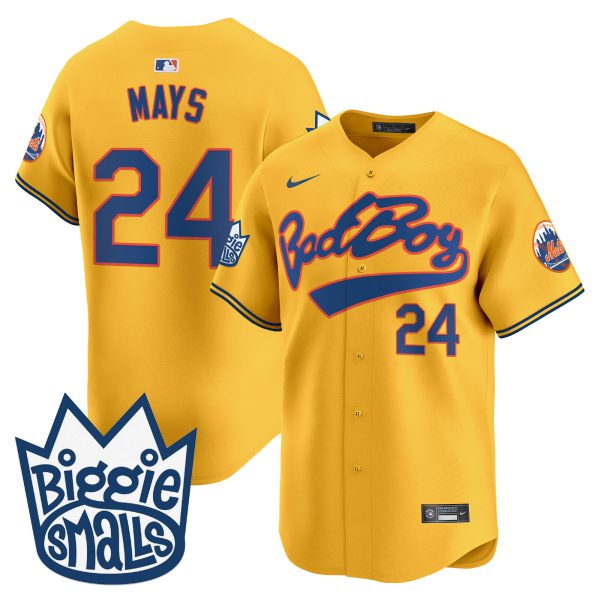 Men's Mets Biggie Smalls Vapor Premier Limited Jersey - All Stitched - Image 41
