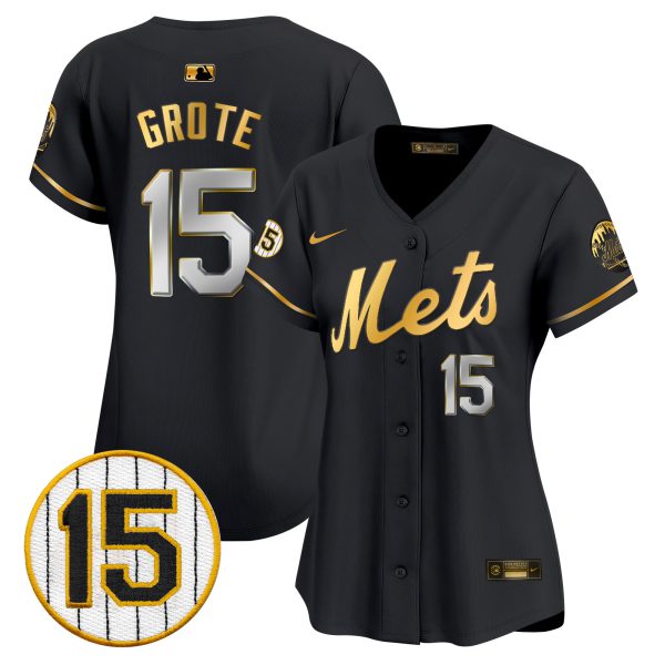 Women's New York Mets Jerry Grote Patch Vapor Premier Limited Jersey - All Stitched - Image 2