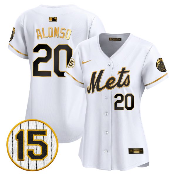 Women's New York Mets Jerry Grote Patch Vapor Premier Limited Jersey - All Stitched - Image 10