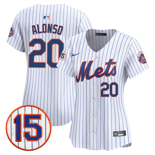 Women's New York Mets Jerry Grote Patch Vapor Premier Limited Jersey - All Stitched - Image 17