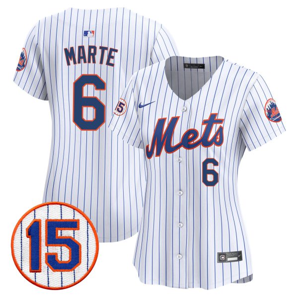 Women's New York Mets Jerry Grote Patch Vapor Premier Limited Jersey - All Stitched - Image 18