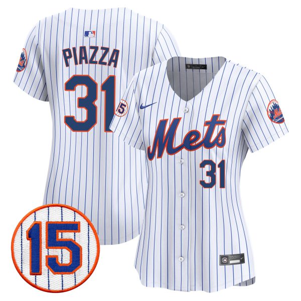 Women's New York Mets Jerry Grote Patch Vapor Premier Limited Jersey - All Stitched - Image 19
