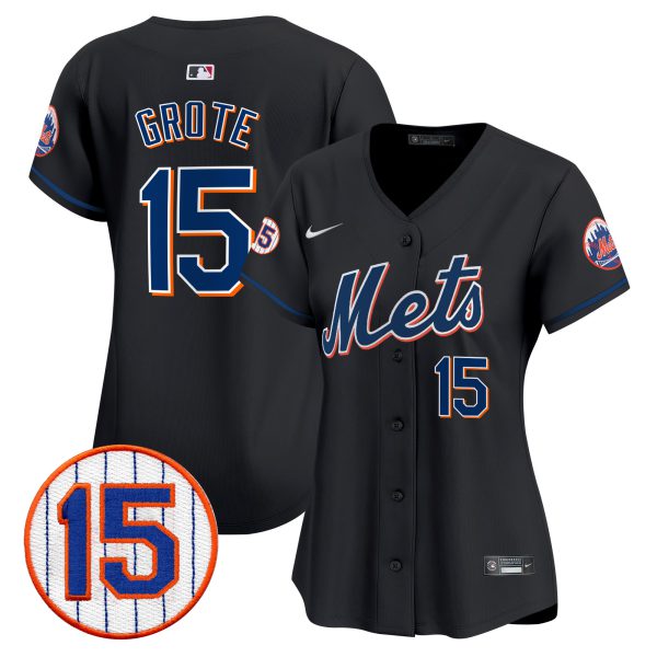Women's New York Mets Jerry Grote Patch Vapor Premier Limited Jersey - All Stitched - Image 23