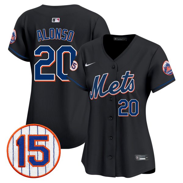 Women's New York Mets Jerry Grote Patch Vapor Premier Limited Jersey - All Stitched - Image 24