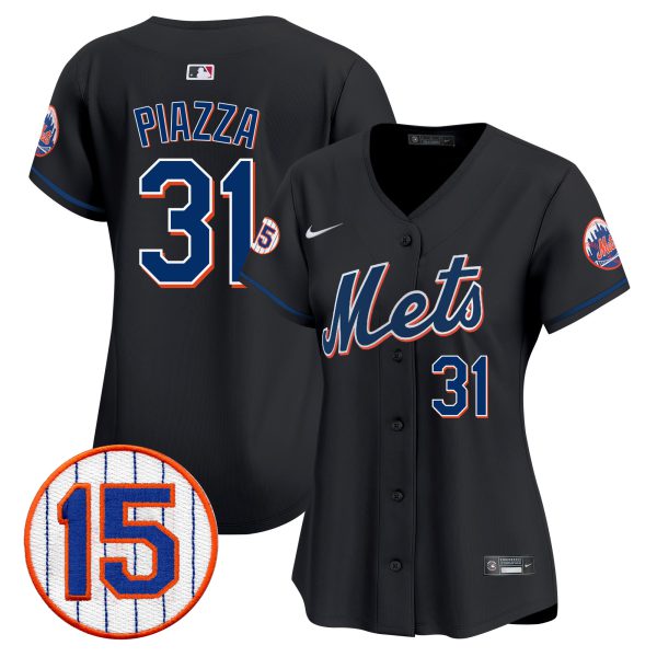 Women's New York Mets Jerry Grote Patch Vapor Premier Limited Jersey - All Stitched - Image 26