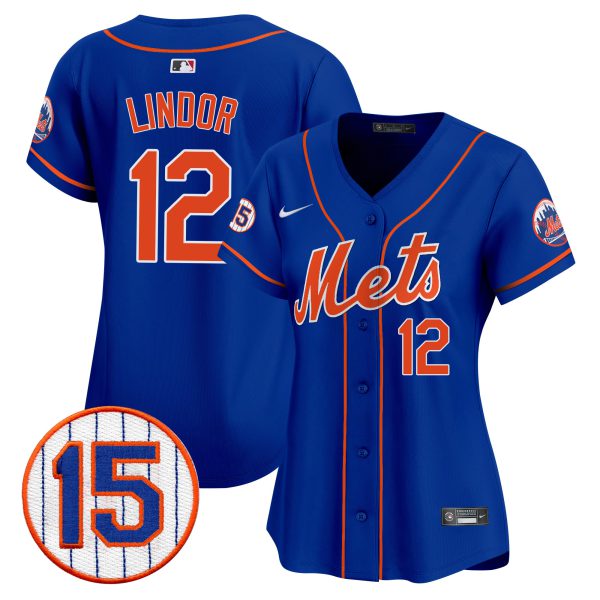 Women's New York Mets Jerry Grote Patch Vapor Premier Limited Jersey - All Stitched - Image 29