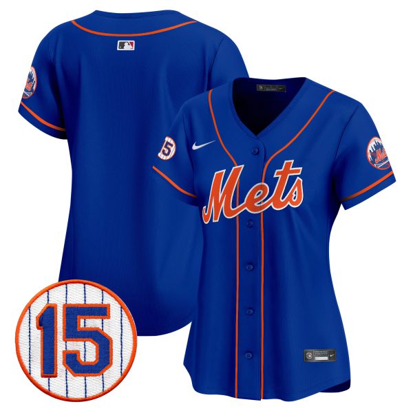 Women's New York Mets Jerry Grote Patch Vapor Premier Limited Jersey - All Stitched - Image 35