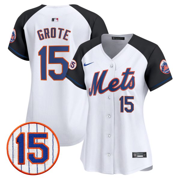 Women's New York Mets Jerry Grote Patch Vapor Premier Limited Jersey - All Stitched - Image 37
