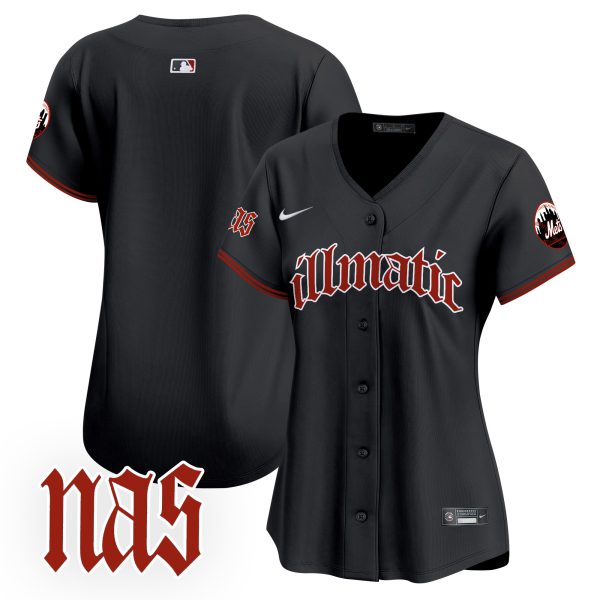Women's Mets Nas Illmatic Vapor Premier Limited Jersey - All Stitched - Image 21