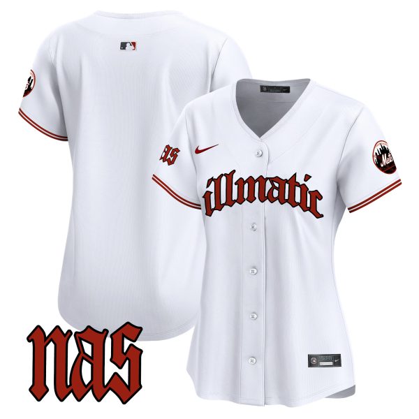 Women's Mets Nas Illmatic Vapor Premier Limited Jersey - All Stitched - Image 28