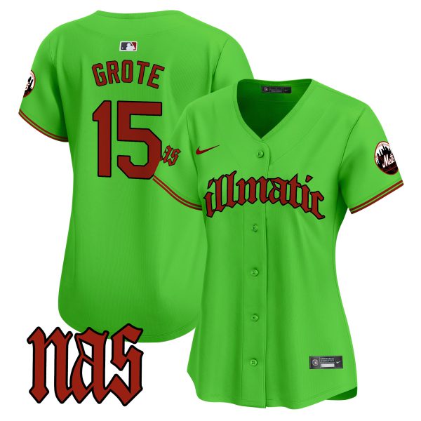Women's Mets Nas Illmatic Vapor Premier Limited Jersey - All Stitched - Image 32