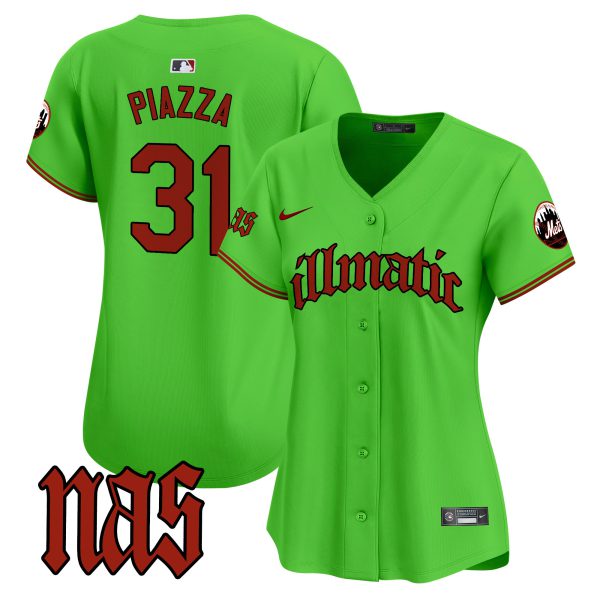 Women's Mets Nas Illmatic Vapor Premier Limited Jersey - All Stitched - Image 34
