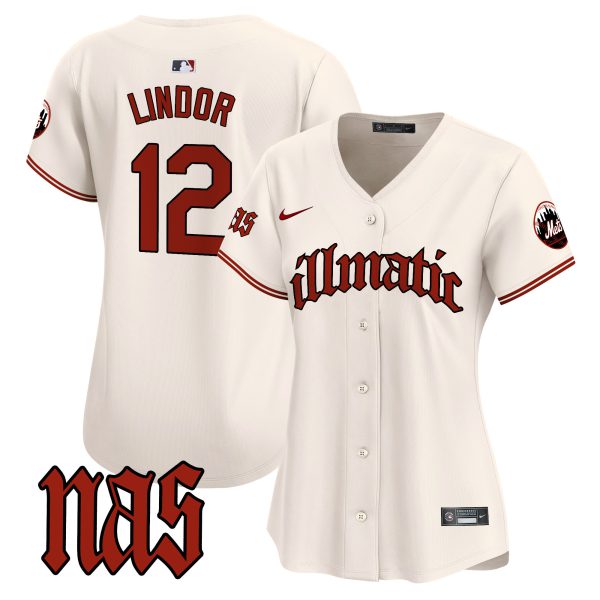 Women's Mets Nas Illmatic Vapor Premier Limited Jersey - All Stitched - Image 2