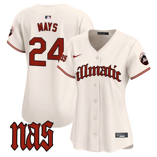 Women's Mets Nas Illmatic Vapor Premier Limited Jersey - All Stitched - Image 3