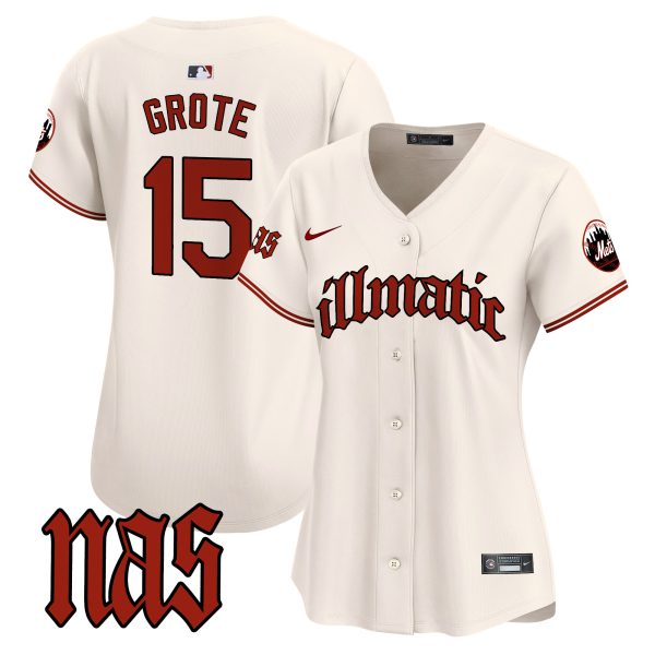 Women's Mets Nas Illmatic Vapor Premier Limited Jersey - All Stitched - Image 4