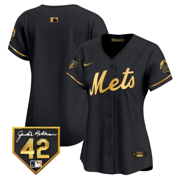 Women's New York Mets 2024 Jackie Robinson Patch Vapor Premier Limited Jersey - All Stitched - Image 6
