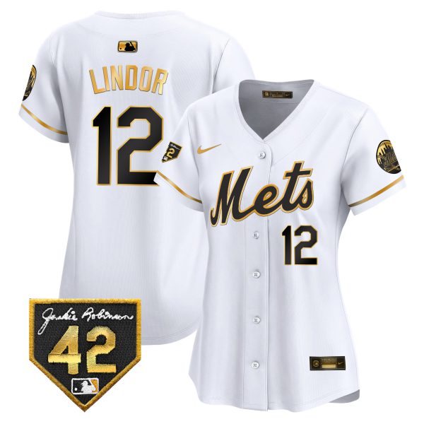 Women's New York Mets 2024 Jackie Robinson Patch Vapor Premier Limited Jersey - All Stitched - Image 7