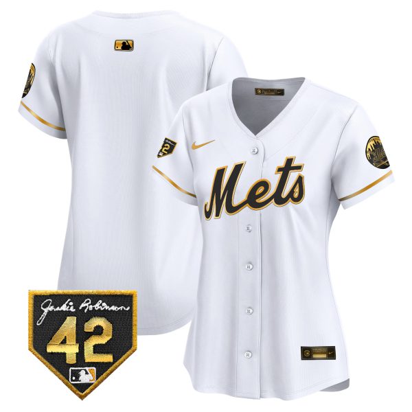 Women's New York Mets 2024 Jackie Robinson Patch Vapor Premier Limited Jersey - All Stitched - Image 12