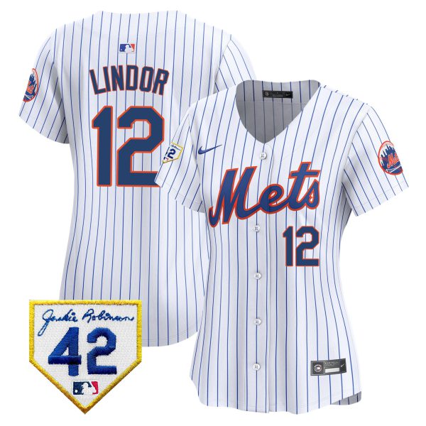 Women's New York Mets 2024 Jackie Robinson Patch Vapor Premier Limited Jersey - All Stitched - Image 13
