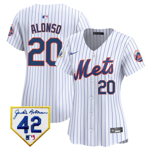 Women's New York Mets 2024 Jackie Robinson Patch Vapor Premier Limited Jersey - All Stitched - Image 14