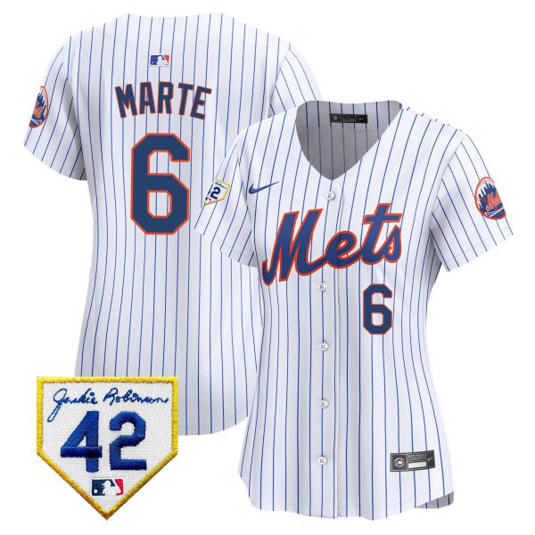 Women's New York Mets 2024 Jackie Robinson Patch Vapor Premier Limited Jersey - All Stitched - Image 15
