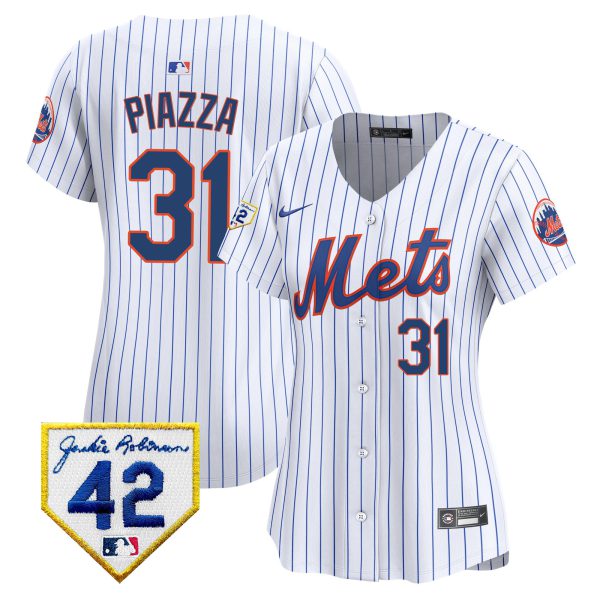 Women's New York Mets 2024 Jackie Robinson Patch Vapor Premier Limited Jersey - All Stitched - Image 16