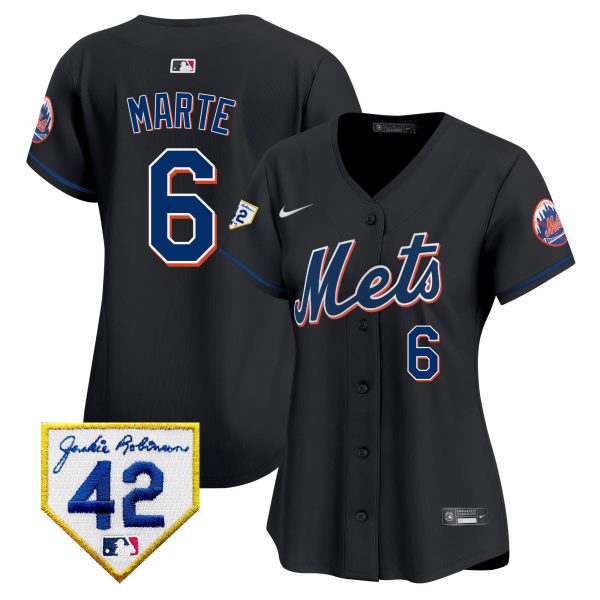 Women's New York Mets 2024 Jackie Robinson Patch Vapor Premier Limited Jersey - All Stitched - Image 21