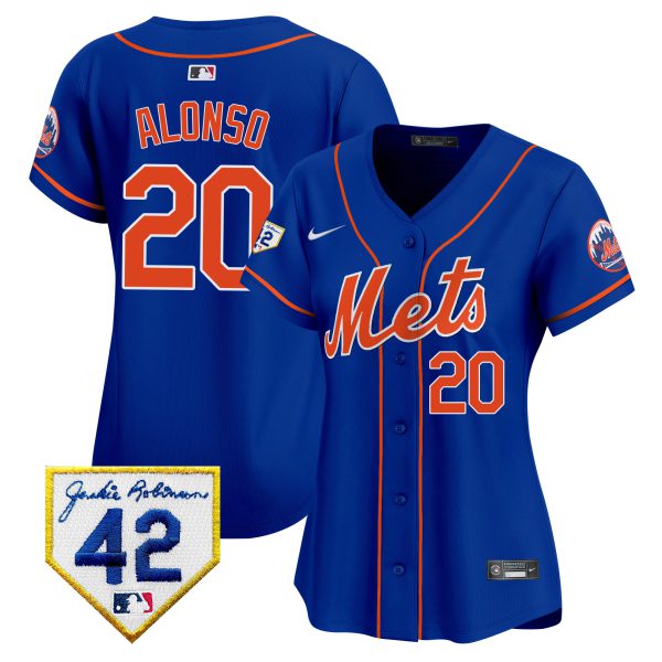 Women's New York Mets 2024 Jackie Robinson Patch Vapor Premier Limited Jersey - All Stitched - Image 26