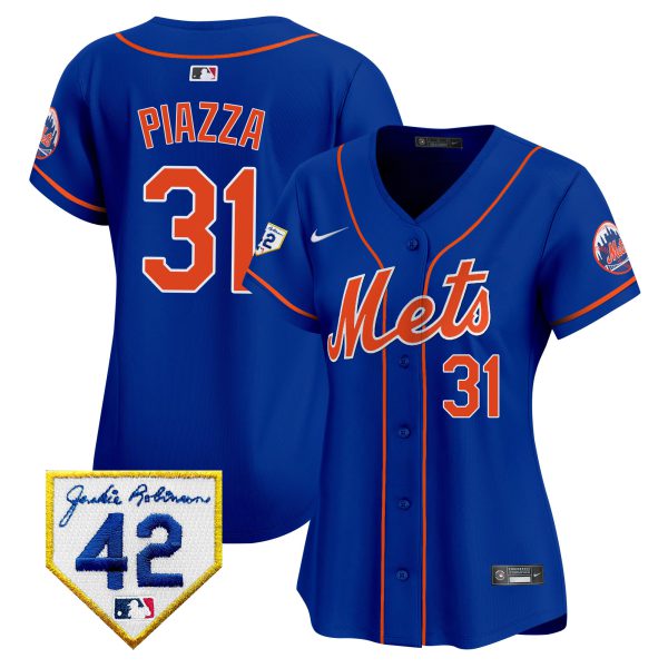 Women's New York Mets 2024 Jackie Robinson Patch Vapor Premier Limited Jersey - All Stitched - Image 28