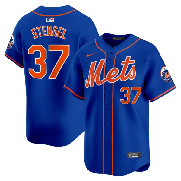 Stengel #37 New York Mets Royal Jersey - All Stitched