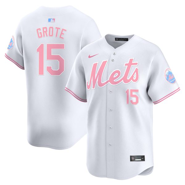 Unisex Mets Bubblegum Pink Vapor Premier Limited Jersey - All Stitched - Image 4