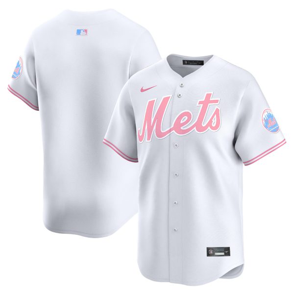 Unisex Mets Bubblegum Pink Vapor Premier Limited Jersey - All Stitched - Image 8