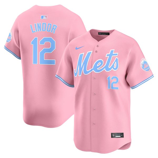 Unisex Mets Bubblegum Pink Vapor Premier Limited Jersey - All Stitched - Image 17