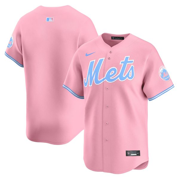 Unisex Mets Bubblegum Pink Vapor Premier Limited Jersey - All Stitched - Image 24