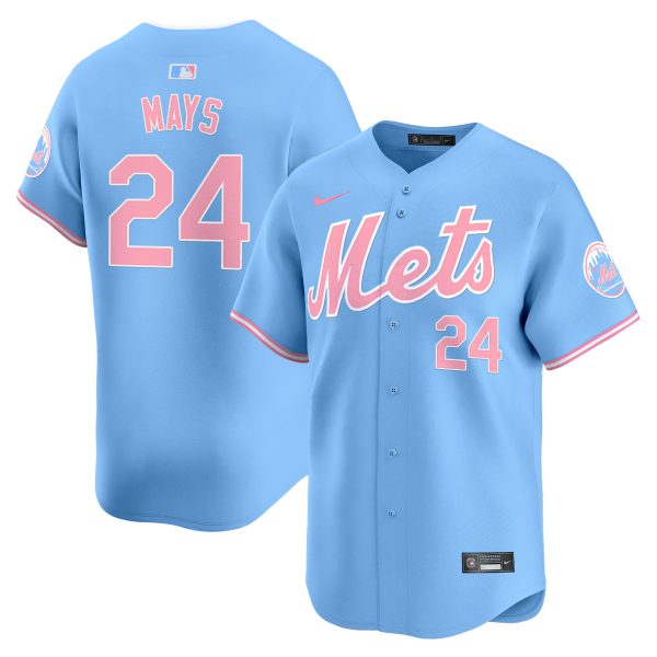 Unisex Mets Bubblegum Pink Vapor Premier Limited Jersey - All Stitched - Image 35